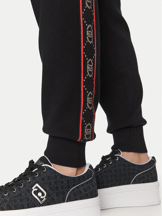 Liu Jo Sport Liu Jo Sport Jogginghose TF4226 MS63L Schwarz Regular Fit
