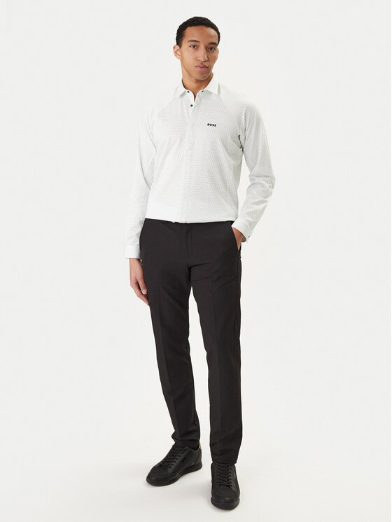 BOSS BOSS Koszula Excurse 50554481 Zielony Regular Fit