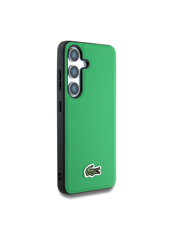 Lacoste Lacoste Etui na telefon Iconic Petit Pique Woven Logo CBDY Strap MagSafe Zielony