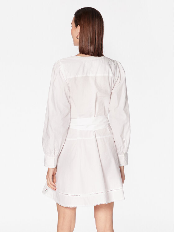 Tommy Hilfiger Tommy Hilfiger Igapäevane kleit WW0WW37962 Valge Regular Fit