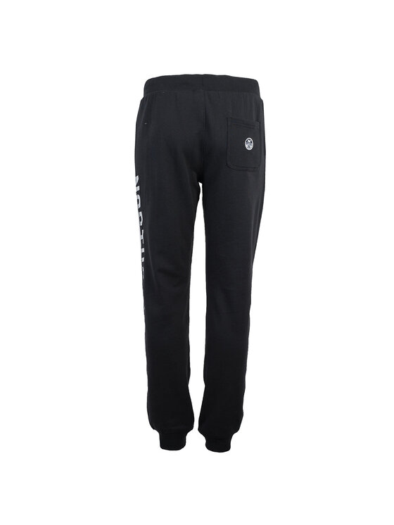 North Sails North Sails Παντελόνι υφασμάτινο 90 3203 000 | Sweatpant W/Graphic Μαύρο Regular Fit