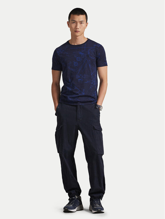 Polo Ralph Lauren Polo Ralph Lauren Tričko 710P04019001 Tmavomodrá Custom Slim Fit