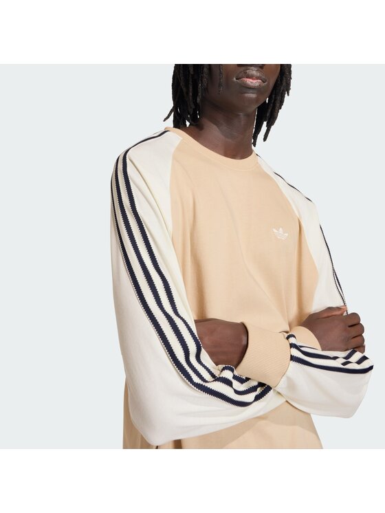 adidas adidas Longsleeve 161521 Beżowy Loose Fit
