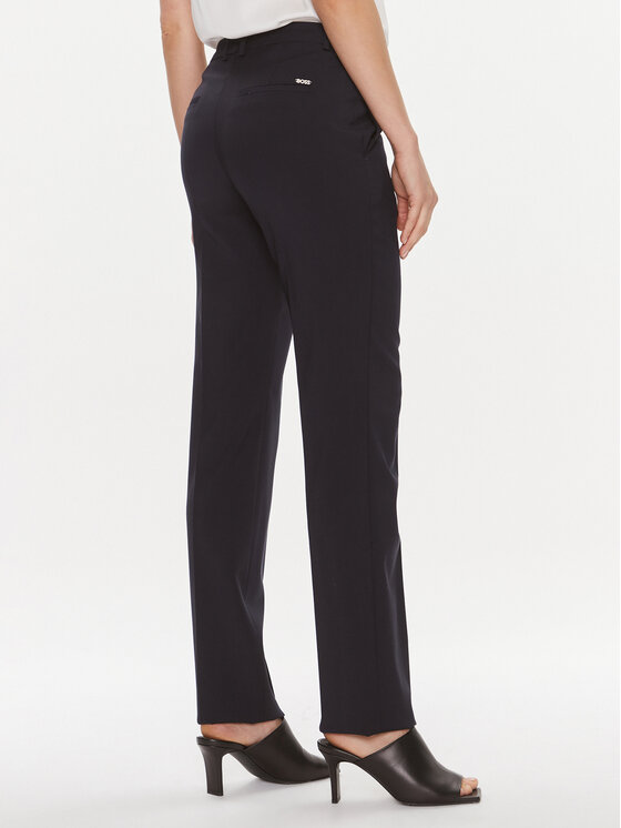 BOSS Boss Auduma bikses Tameah 50490045 Tumši zils Regular Fit