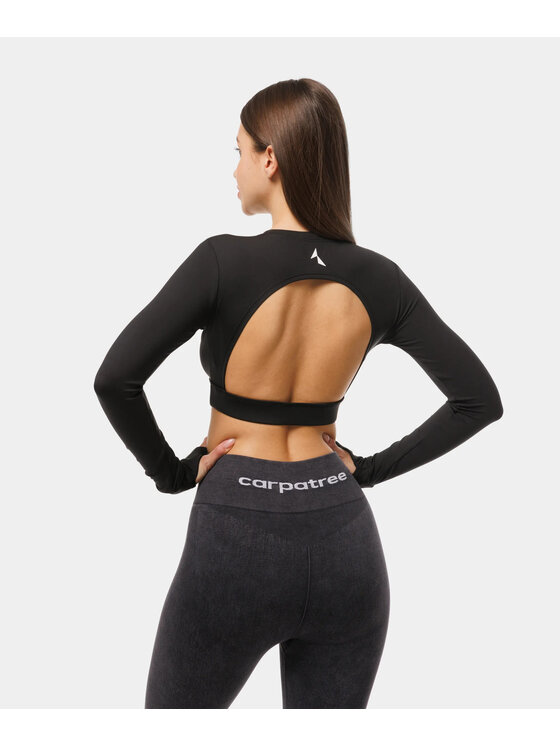 Carpatree Carpatree Top Luna longsleeve Czarny Fitted Fit
