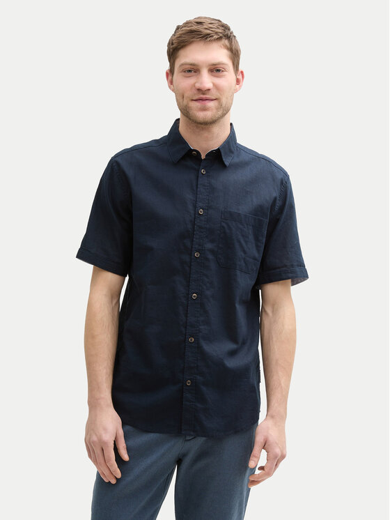 Tom Tailor Tom Tailor Košile 1045098 Tmavomodrá Regular Fit