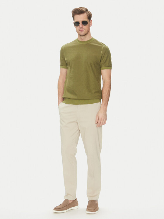 BOSS BOSS T-särk Jianfranco 50537642 Roheline Regular Fit