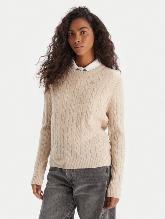 Robe di Kappa Sweter Jolie 65116CW Beżowy Regular Fit
