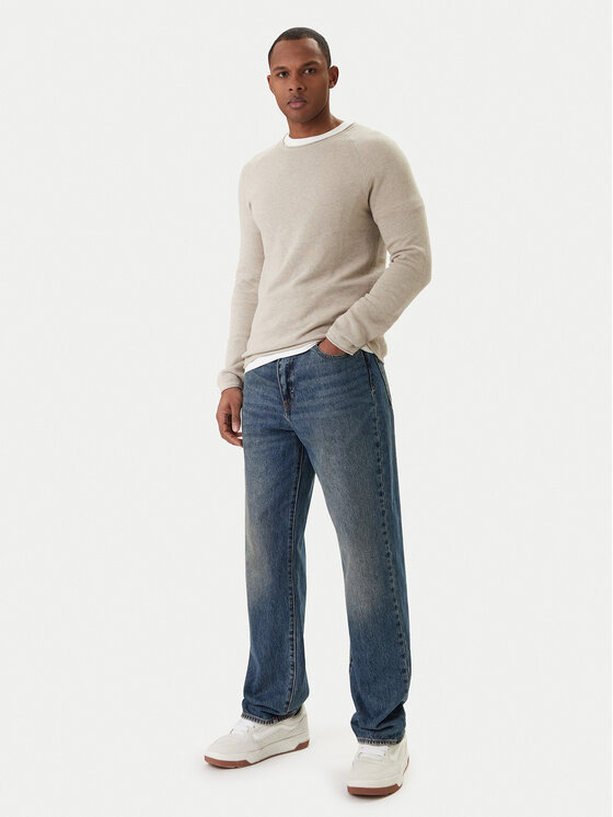 Jack & Jones Jack & Jones Sveter Hill 12157321 Béžová Regular Fit