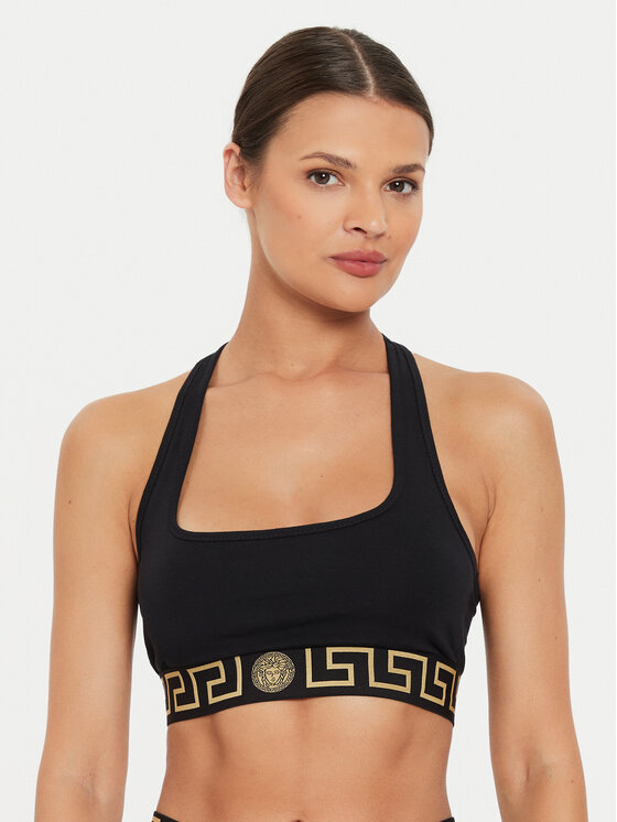 Versace Podprsenkový top AUD01039 1A10011 Čierna