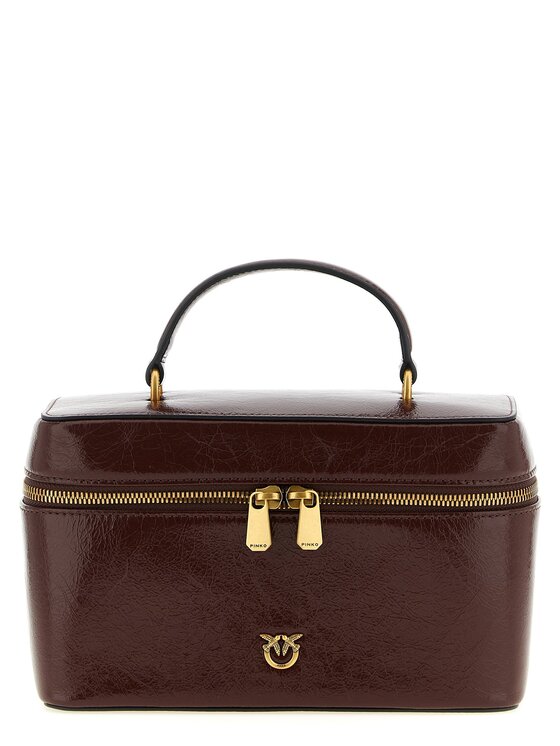 PINKO PINKO Torebka Brown Calfskin Hand Brązowy