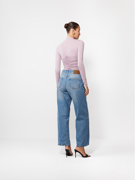 La Mania La Mania Bluzka SOLLA Fioletowy Basic Fit