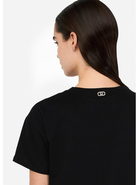 Liu Jo Liu Jo T-shirt UF5261JS923W9449 Nero Regular Fit