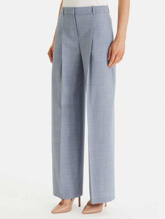 BOSS BOSS Pantaloni di tessuto Tiana 4 50554965 Blu scuro Regular Fit