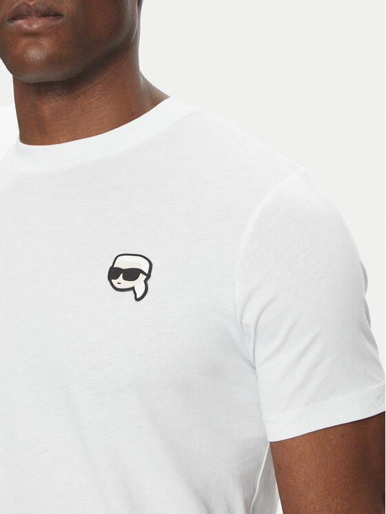 KARL LAGERFELD KARL LAGERFELD Póló 755710 500224 Fehér Regular Fit