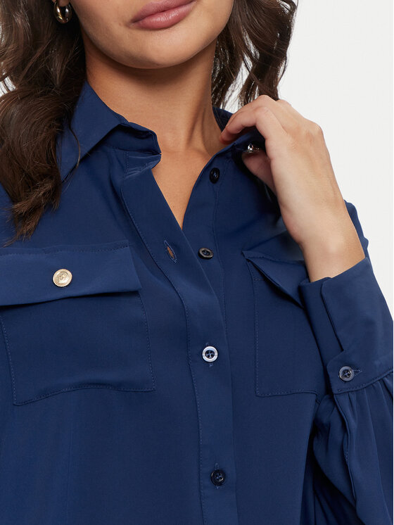 Rinascimento Rinascimento Hemd CFC0120377003 Dunkelblau Regular Fit