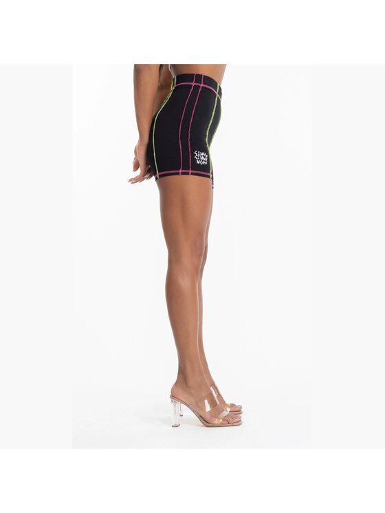 LaBellaMafia LaBellaMafia Szorty sportowe LABELLAMAFIA SHORTS GIMME BLACK Czarny Regular Fit