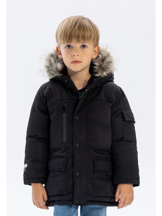 minoti minoti Kurtka zimowa 19COAT70 Czarny Regular Fit