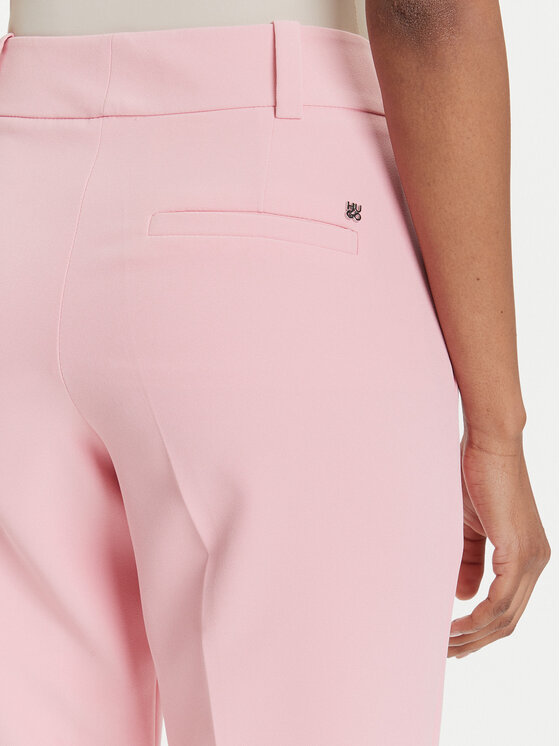 HUGO HUGO Kalhoty z materiálu Hedima-1 50544742 Růžová Slim Fit