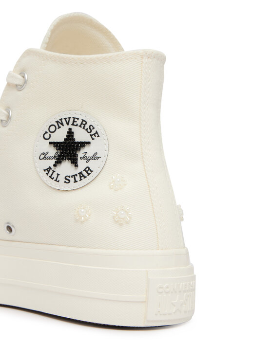 Converse Converse Кецове Chuck Taylor All Star Lift Platform Beads A16107C Екрю
