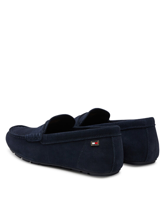 Tommy Hilfiger Tommy Hilfiger Mokaszin Flag Soft Suede Driver Loafer FW0FW08558 Sötétkék