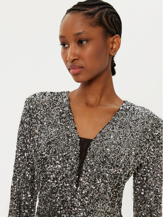 Rinascimento Rinascimento Abendkleid CFC0121752003 Silberfarben Regular Fit