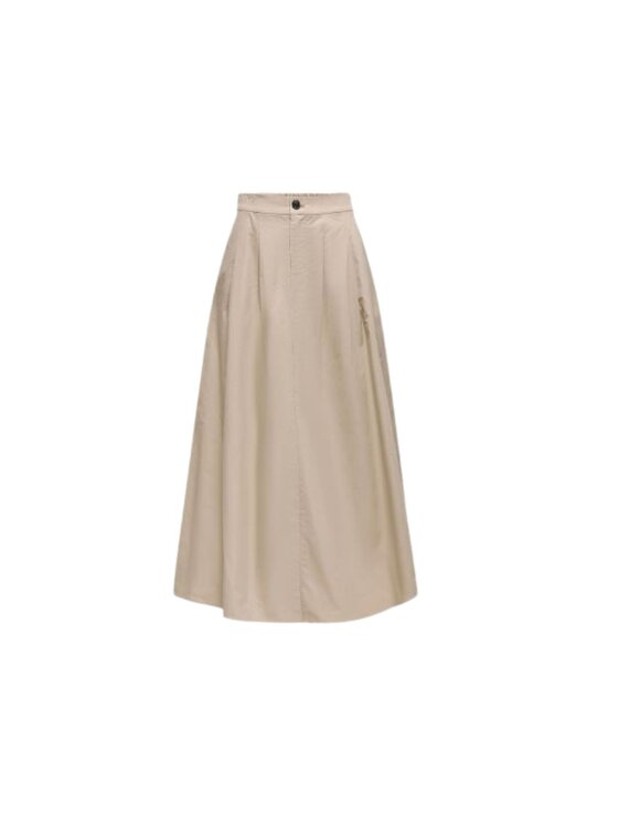 ONLY Gonna midi Gonna onl zora hw long pleated Beige Regular Fit, taglia : L