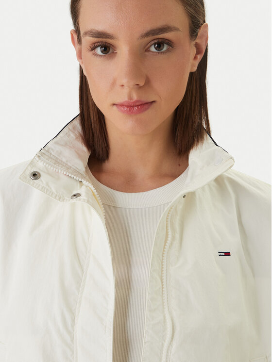 Tommy Jeans Tommy Jeans Geacă Essential DW0DW20439 Écru Regular Fit