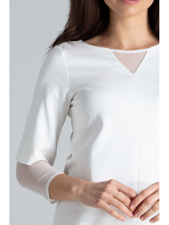 Lenitif Lenitif Vestito L015 Écru Regular Fit