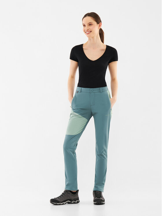 Viking Viking Spodnie materiałowe Rago Lady Zielony ciemny Regular Fit