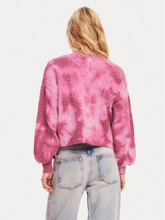Desigual Desigual Πουλόβερ Victoria 24WWJF17 Ροζ Relaxed Fit