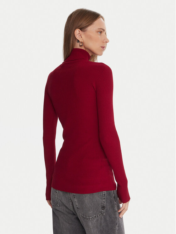 Kontatto Kontatto Rollkragenpullover 3M0817C Rot Regular Fit
