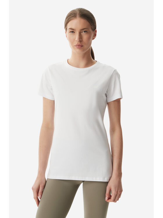 4F 4F T-shirt NOS Bianco Slim Fit