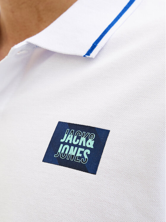 Jack & Jones Jack & Jones Polo Hudson 12269238 Biały Regular Fit