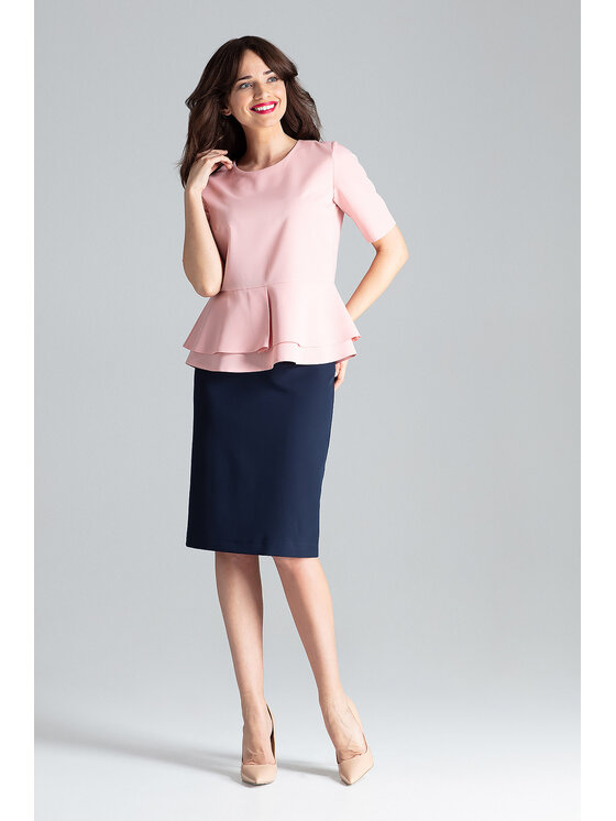 Lenitif Lenitif Blusa L026 Rosa Regular Fit