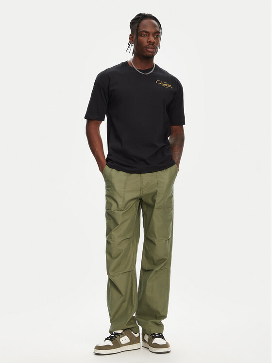 Kappa Kappa T-särk Norda 361Q6XW Must Regular Fit