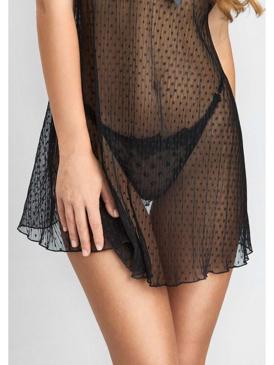 Poupée Marilyn Poupée Marilyn Koszulka piżamowa BLACK ANGEL 01 Czarny A-Line Fit