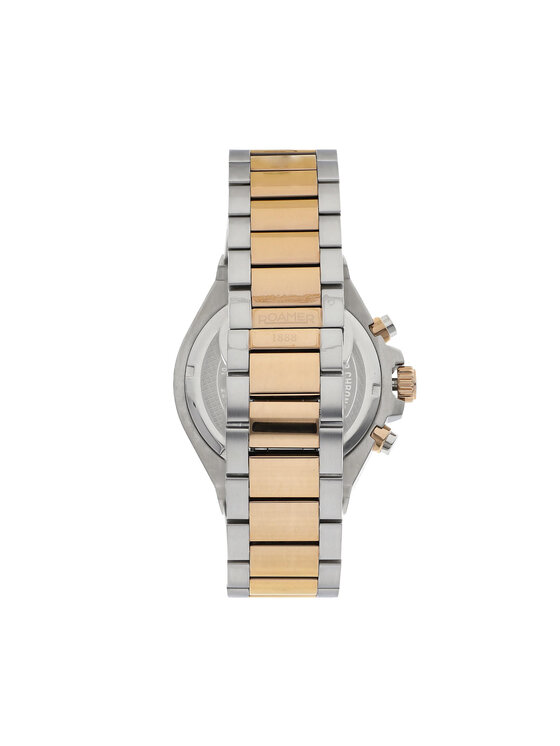 Roamer Roamer Zegarek Tempomaster Chrono 221837 49 65 20 Srebrny