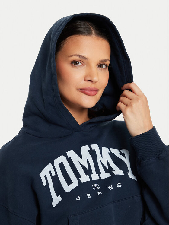 Tommy Jeans Tommy Jeans Pulóver Varsity DW0DW19291 Sötétkék Relaxed Fit