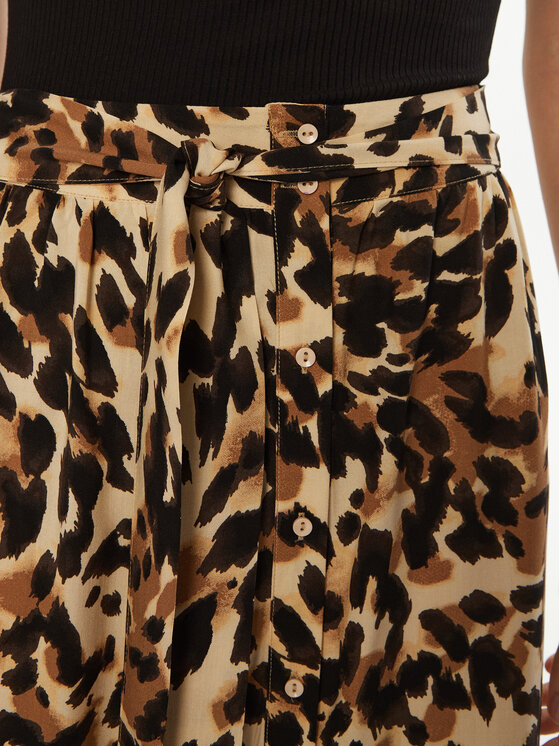 YAS YAS Спідниця-міді Savanna 26028279 Коричневий Regular Fit