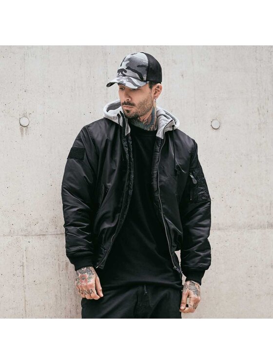 Brandit Brandit Kurtka bomber 3150.78.M Czarny Regular Fit