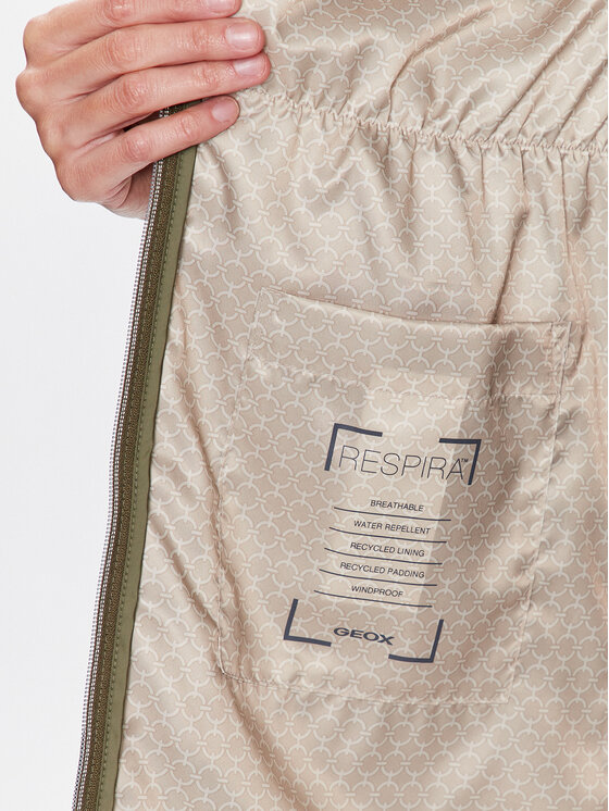 Geox Geox Αμάνικο Μπουφάν Asheely W3520N-T2973 F3034 Πράσινο Regular Fit