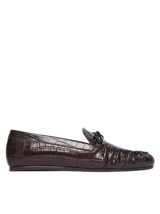 Stuart Weitzman Stuart Weitzman Mokasíny Britt Bow SM416 Tmavo hnedá