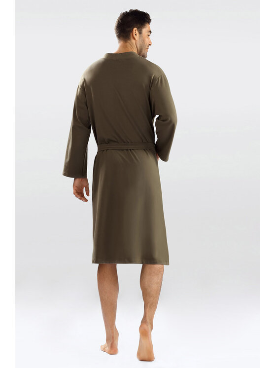 DKaren Lingerie DKaren Lingerie Szlafrok Harry Męska Khaki