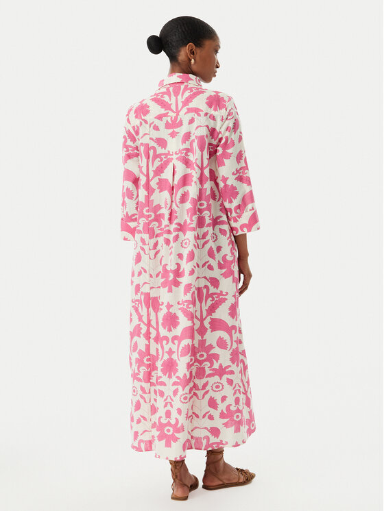 LOLA CASADEMUNT LOLA CASADEMUNT Sukienka koszulowa LS2616008 Różowy Relaxed Fit