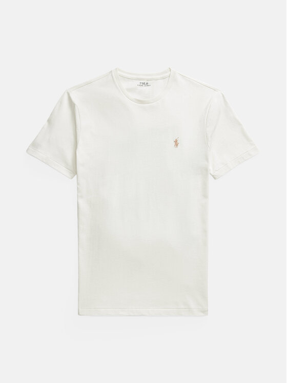 Polo Ralph Lauren Polo Ralph Lauren Tričko 710671438350 Écru Custom Slim Fit