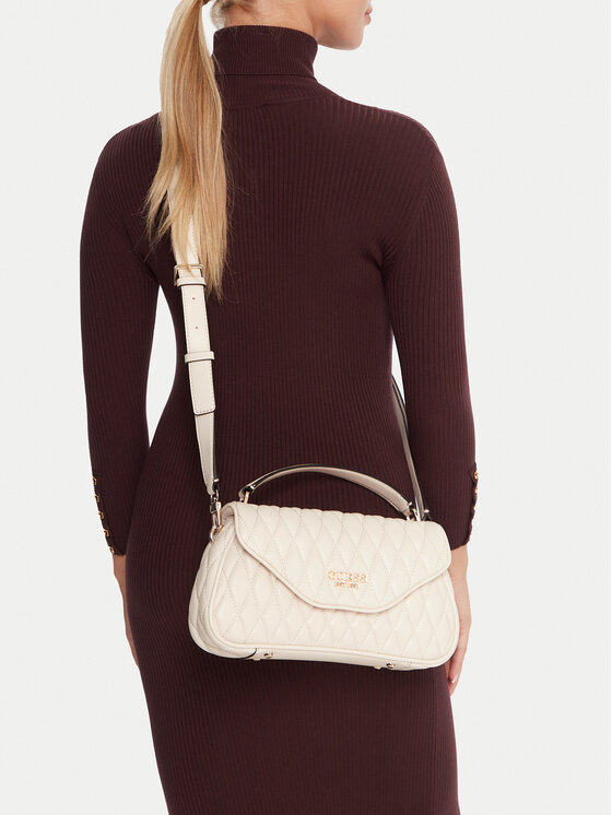 Guess Geantă Valla HWQG81 22200 Écru