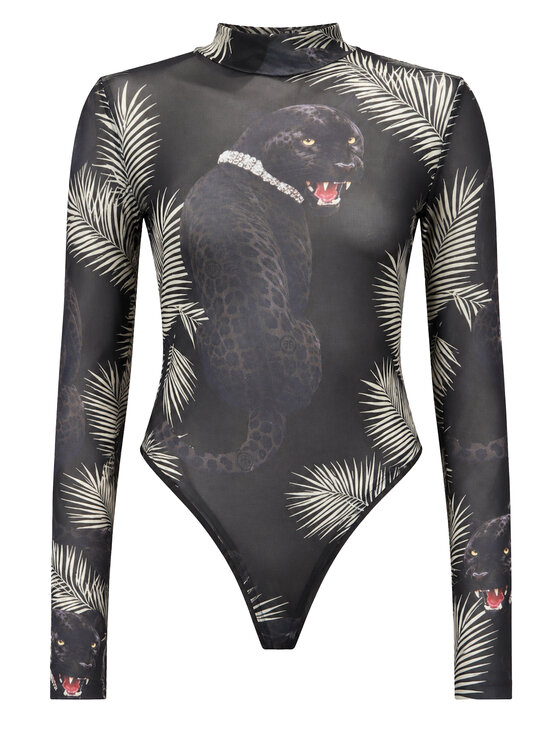 PHILIPP PLEIN PHILIPP PLEIN Body 32161 Czarny Skin Tight Fit