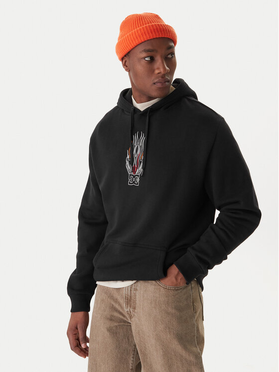 DC Shoes DC Shoes Felpa Burnt Out EDYSF03253 Nero Regular Fit