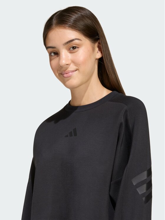 adidas adidas Bluza 158912 Czarny Loose Fit